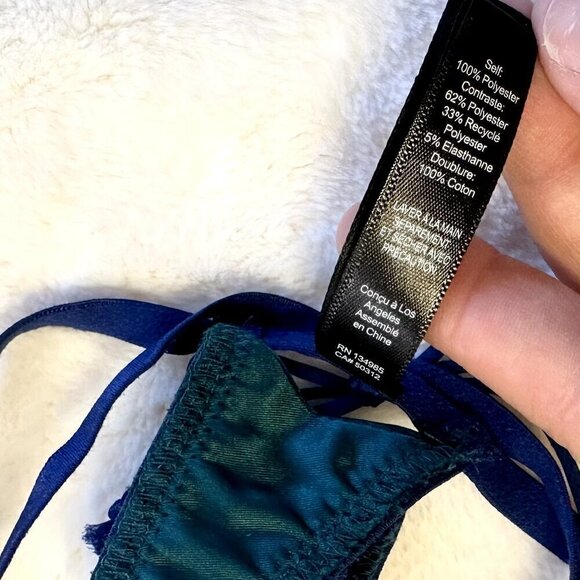 NWOT For Love & Lemons Wrap Ikat Embroidered Thong Panty - XXS - Picture 4 of 10